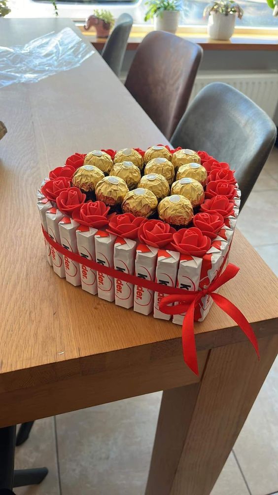 Chocobox cœur fleur ferrereo
